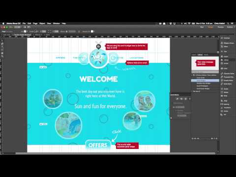Adobe Muse Notes Widget