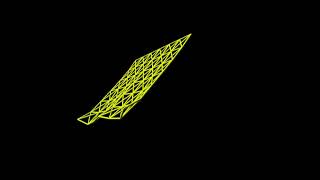 Springy cloth blowing in the wind