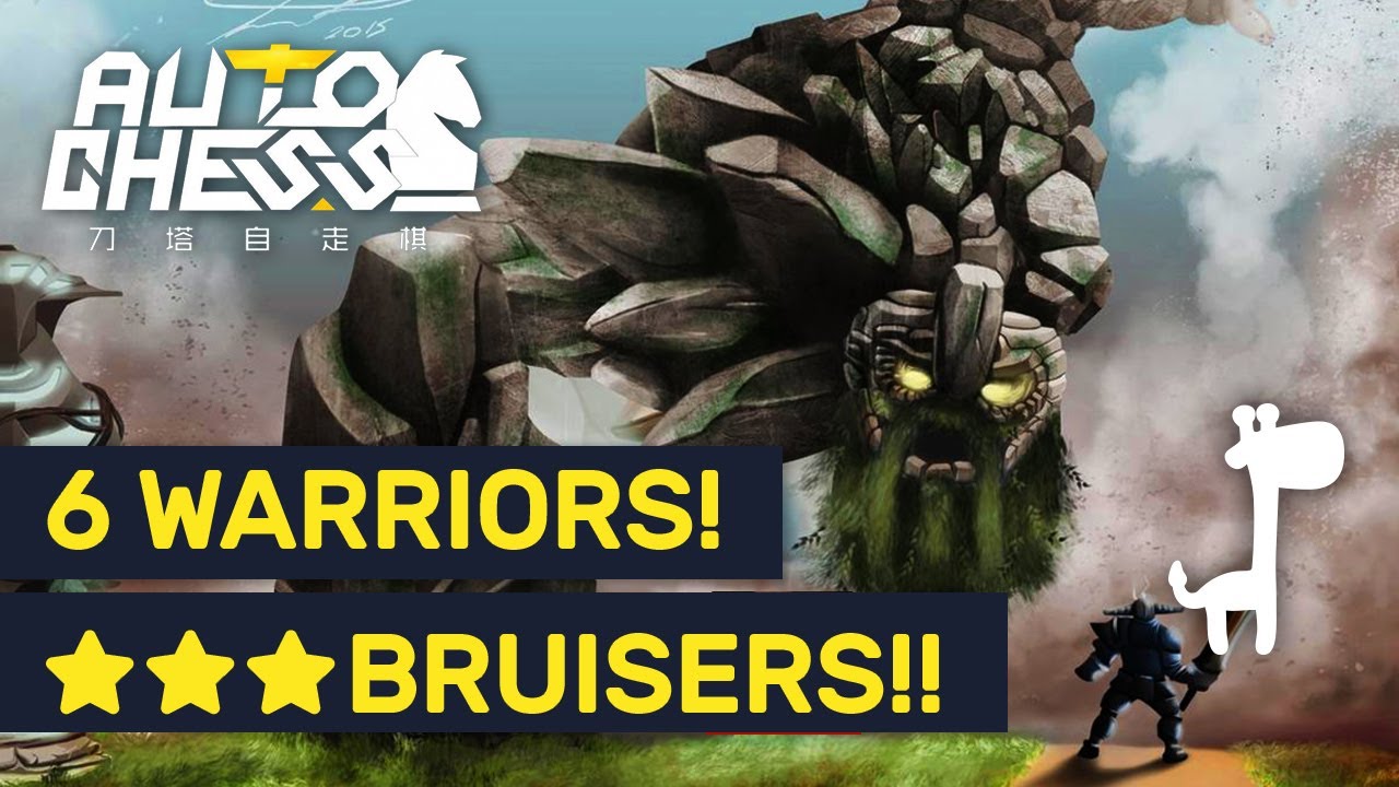 ★★★ BRUISERS!! Dota Auto Chess 6 WARRIOR TANK LINEUP!!