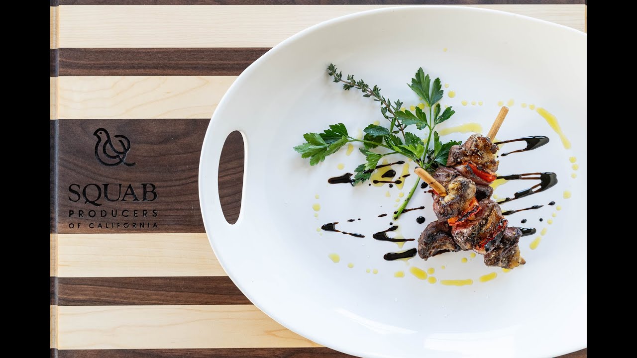 John Surla's Grilled California Squab Skewers
