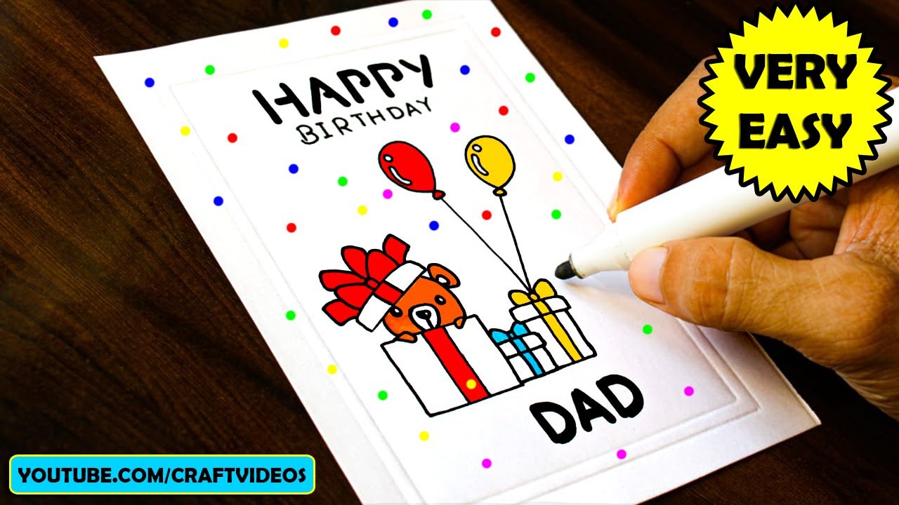 Making Birthday Card For Father Printable Templates Free