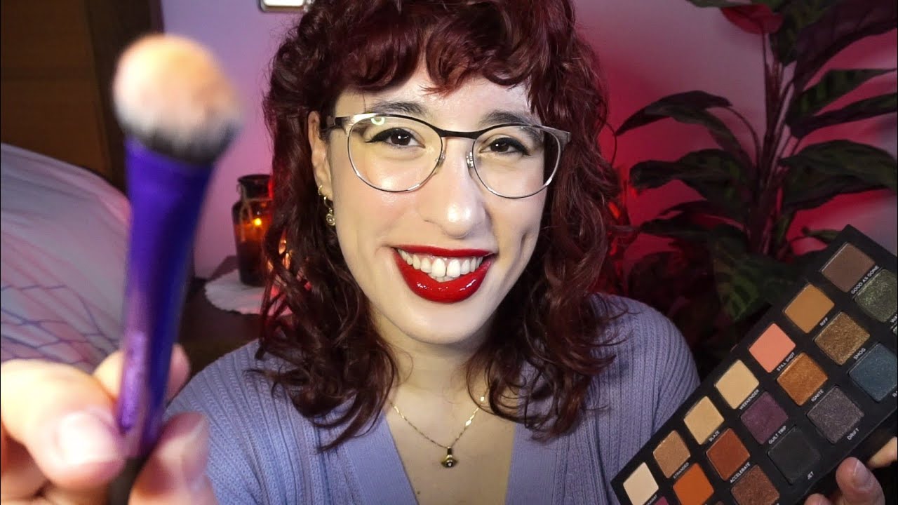 Maquillaje bronceado para un sueño relajado ☀️ Te maquillo layered sounds · ASMR Roleplay en Español