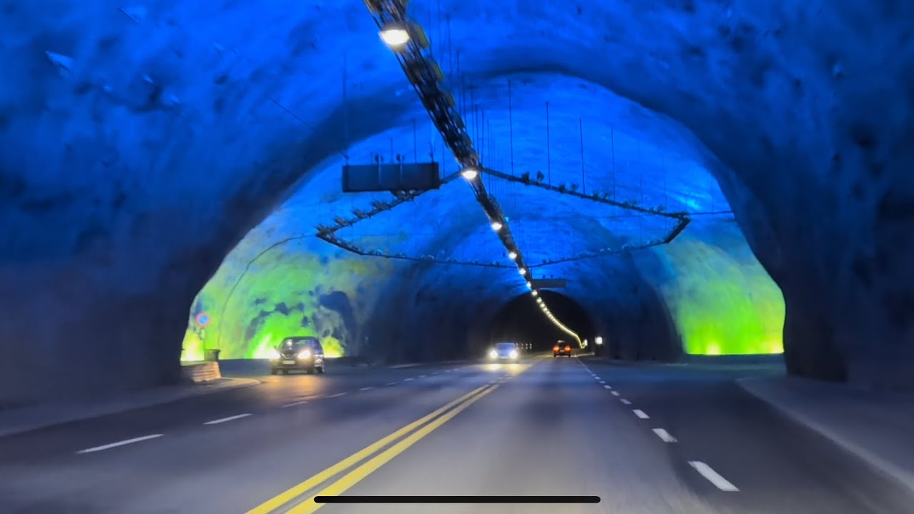 Lærdal Tunnel 24.51 km. & Gudvanga Tunnel 11,428 km. in Norway 2024 🇳🇴🇳🇴🇳🇴 