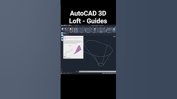 AutoCAD 3D Loft using Guides