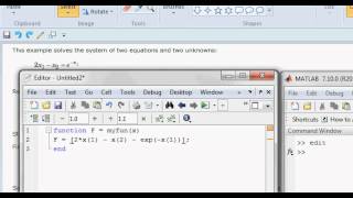 How to solve the non linear equations in matlab   fsolve   fval