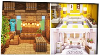 Minecraft - 5 Awesome Bedroom Designs｜Tips & Tricks｜Interior Design ideas and tips! Decoration Ideas