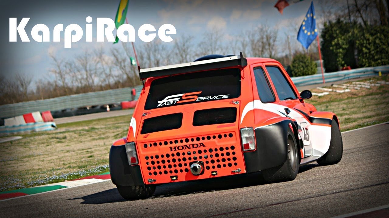 FIAT 126 Proto Slalom Racing on track