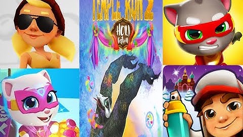 Subway Surfers vs  Talking Tom Hero Dash vs Temple Run 2 Android Gameplay