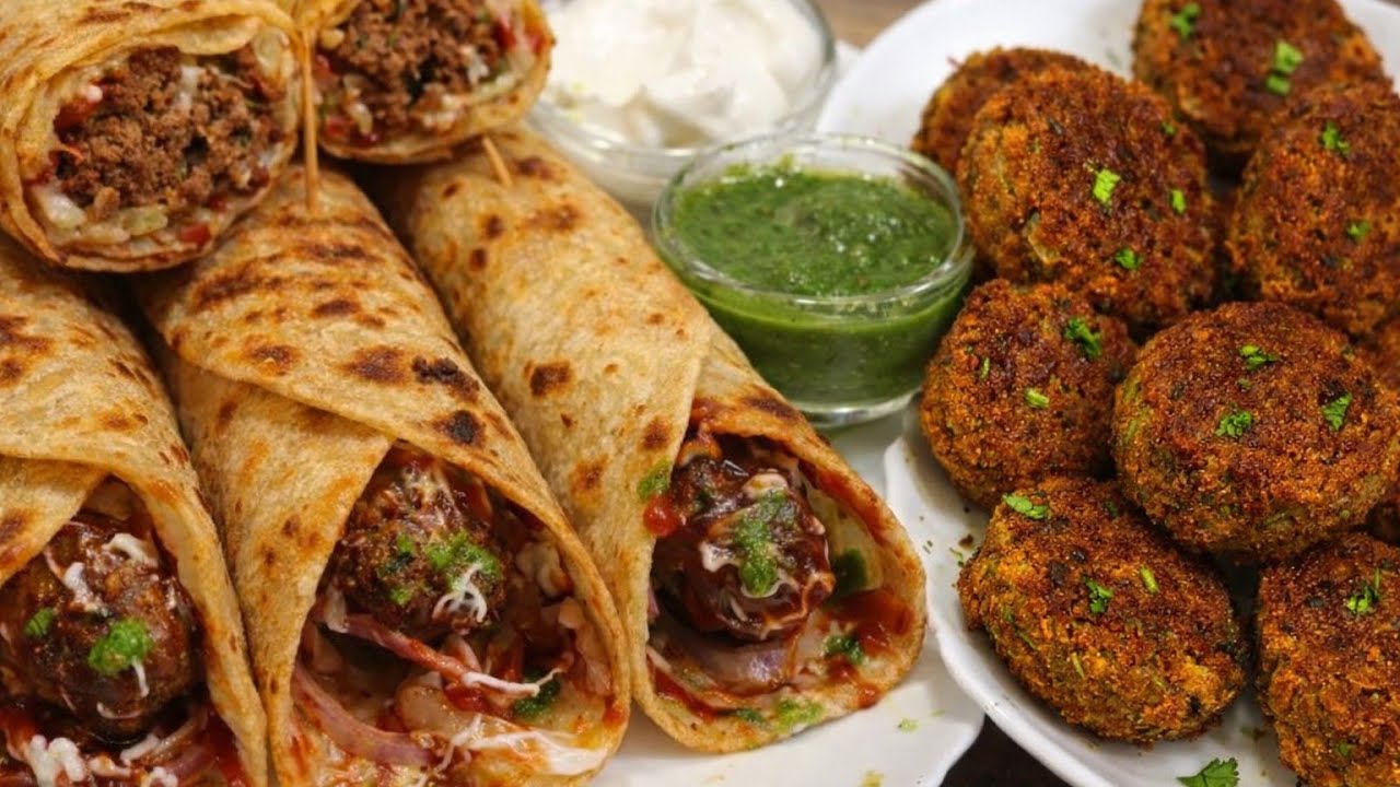 Veg(Chana) Kebab Rolls (Paratha)I Street Food I लखनऊ का मशहूर स्ट्रीट फ़ूड वेज कबाब पराठा I
