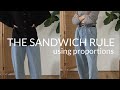 The sandwich rule with proportions #youtubeshorts