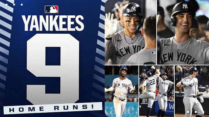 Yankees TIE FRANCHISE RECORD with 9 HOME RUNS! 💪 (Aaron Judge, Giancarlo Stanton and MORE!)
