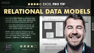 EXCEL PRO TIP: Relational Data Models