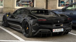 Cars in Zürich #174 - (Bugatti Chiron Sport, Porsche GT3 RS MR, Tuned 296, Revuelto, SF90,  New RS5)