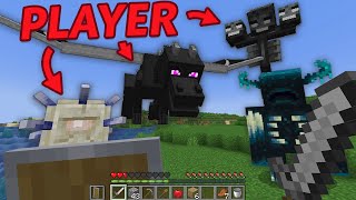 Minecraft, but a PLAYER controls ALL BOSSES