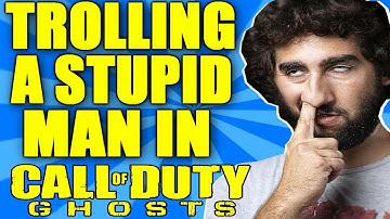 Call of Duty : Ghosts "Trolling A Stupid Man" | Dumb Hacker Trolled