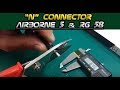 How to install N solder male connector for RG58