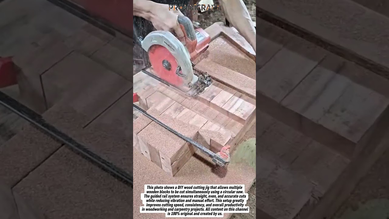 DIY Multi-Wood Cutting Jig – Fast & Precise Circular Saw Setup for High Productivity