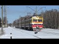 Электропоезд ЭР2-1307 на ст. Саркандаугава / ER2-1307 EMU at Sarkandaugava station