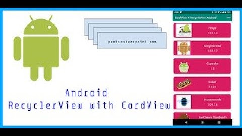 RecyclerView Tutorial In Android Studio