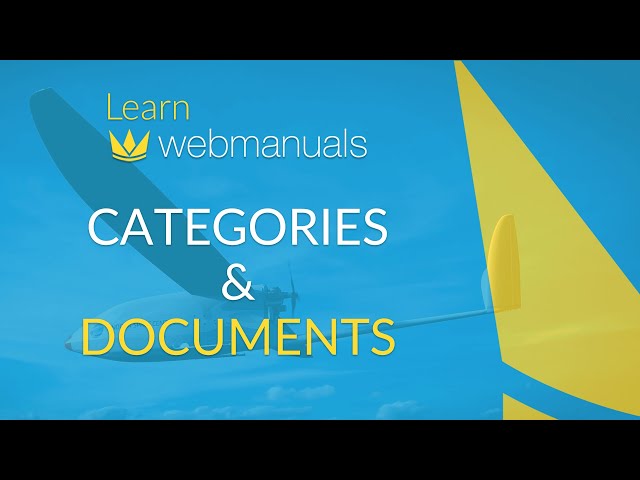 Learn Web Manuals Part 3 - Categories and Documents