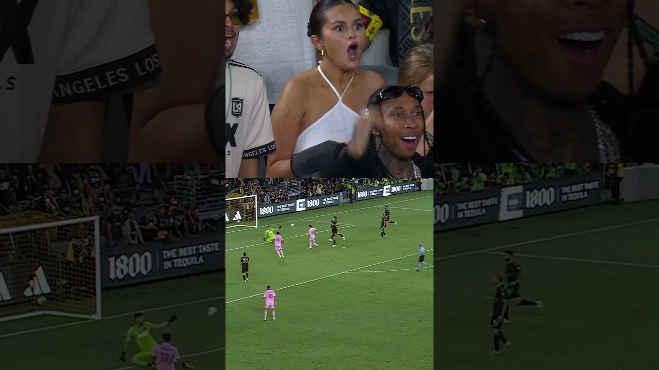 Selena Gomez And Tyga Reaction To Messi S Shot Blocked By John McCarthy Shorts