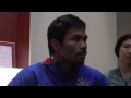 Manny Pacquiao Chinese Press Conference   Answers Round Table Questions