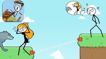 Bridge Puzzle - Funny Stickman Brain Puzzle Game - Levels 1 - 15 - Gameplay Walkthrough