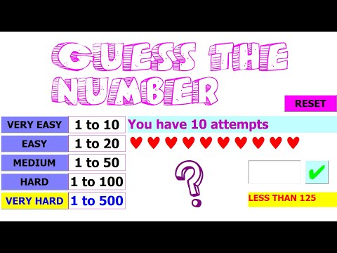 Create a Number Guessing Game Using Excel VBA|Full Tutorial - YouTube