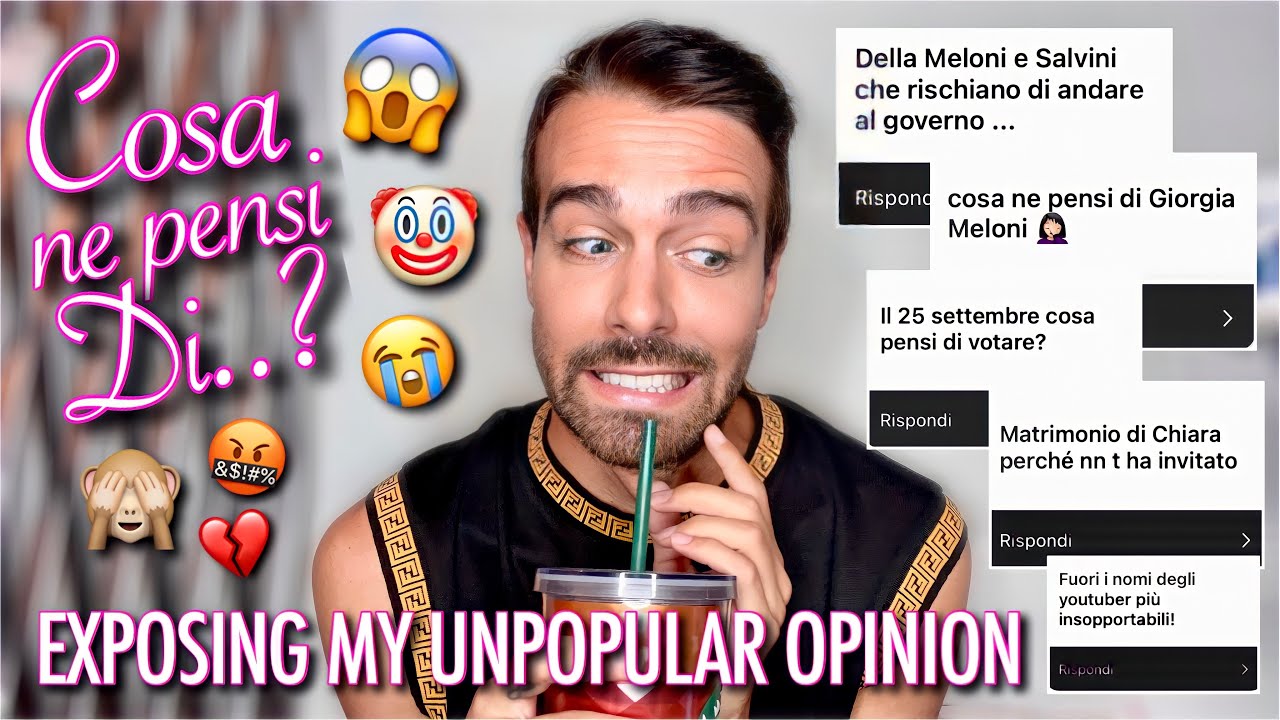 COSA PENSI DI... ? | Mi esprimo per la prima volta su temi importanti 😅 SOLO VERITÀ 💔