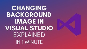 How To Change Background Image In Visual Studio?