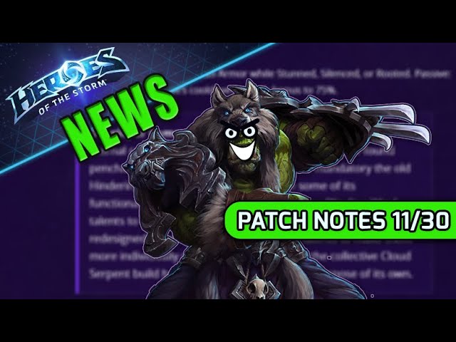 A new Heroes of the Storm patch? What year is it?