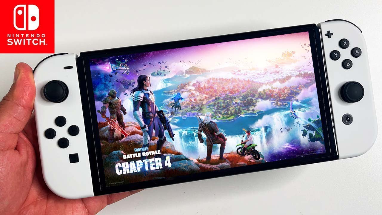 Fortnite Chapter 4 Nintendo Switch OLED Gameplay 