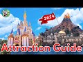 Tokyo Disney Resort ATTRACTION GUIDE - Disneyland &amp; DisneySea - 2023 - All Rides &amp; Shows