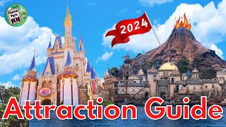 Tokyo Disney Resort ATTRACTION GUIDE - Disneyland & DisneySea - 2024 - All Rides & Shows