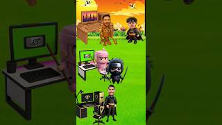 Help junior playing minicraft and Roblox in computer #animation#sonic#shorts#cartoon#usa#english
