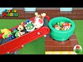 マリオ おもちゃ バラバラになったフィギュアが土管に入って完成!★マリオとクッパが合体★Super Mario Toys
