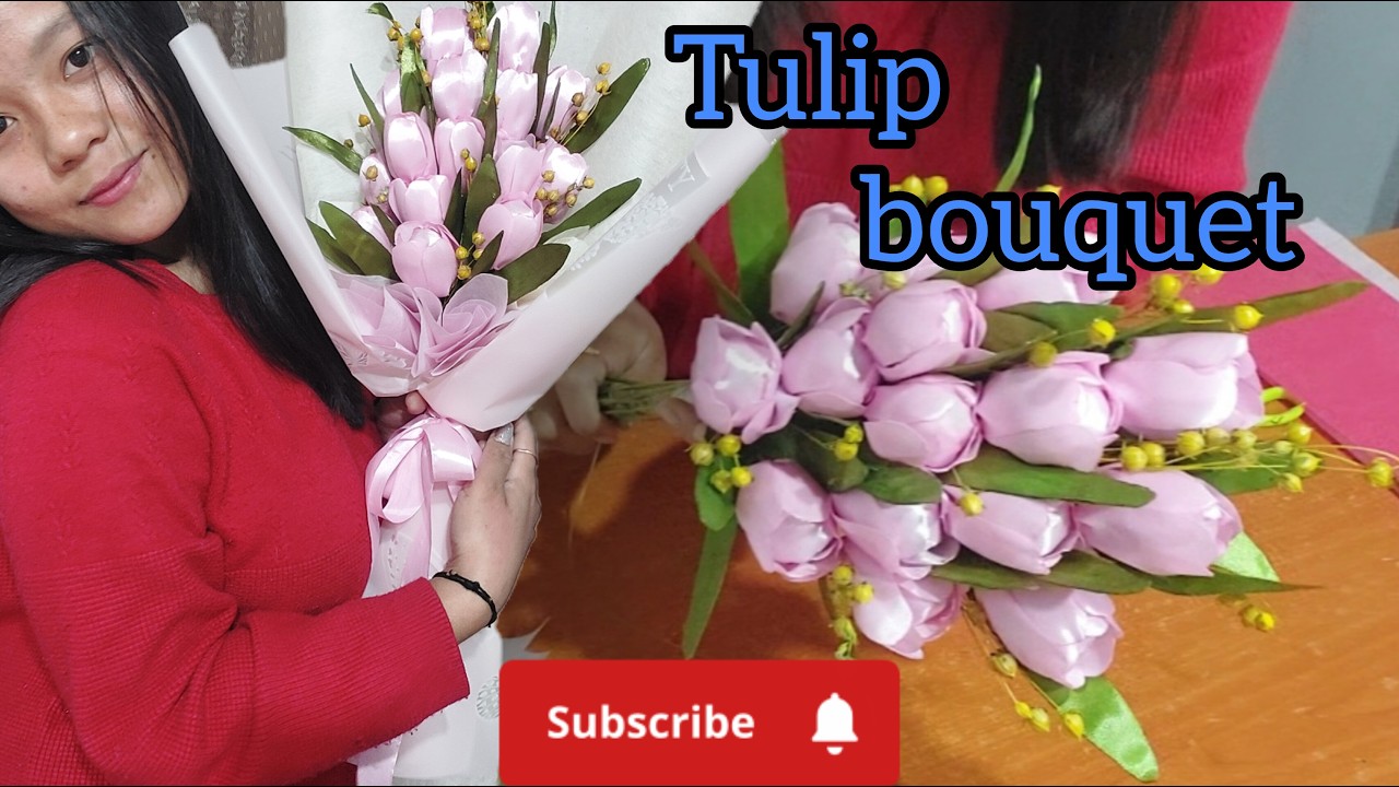 BIGGEST TULIP BOUQUET I HAVE EVER MADE #29 #bouquettutorial #bouquetmasterfloweshopph #bouquetart