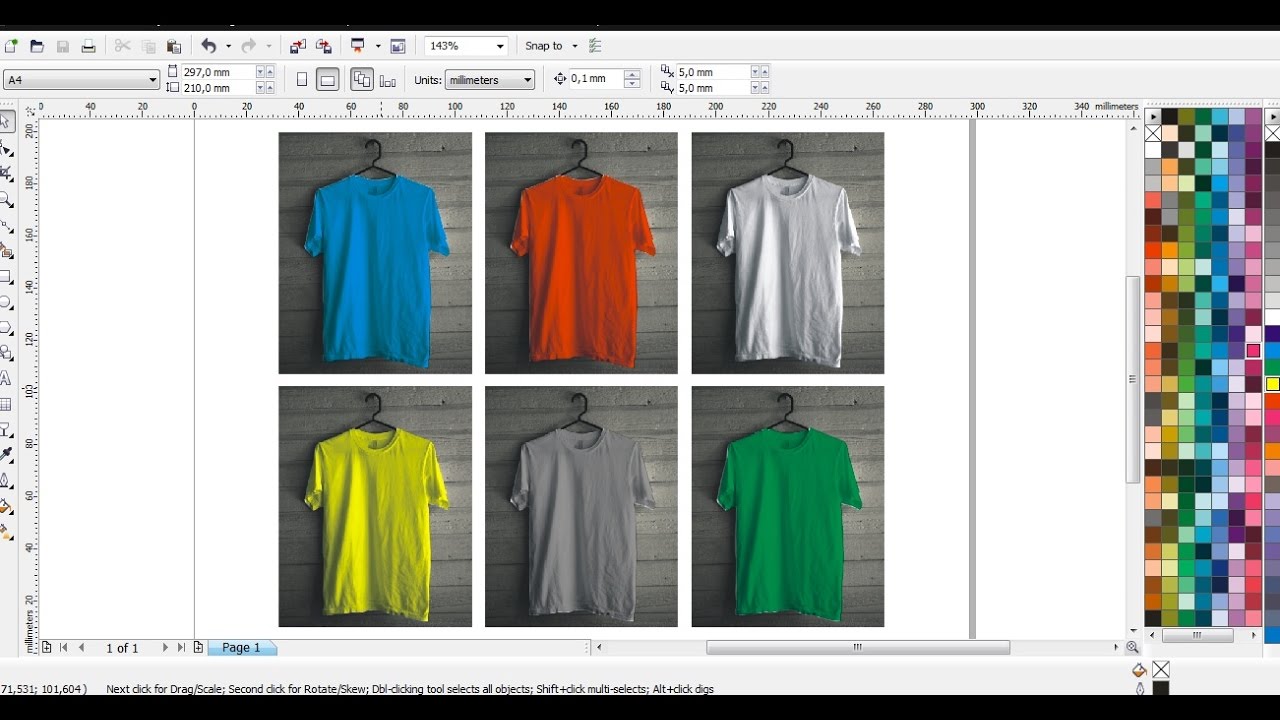 Cara Mengganti Warna Mockup Kaos Di CorelDRAW Belajar CorelDRAW