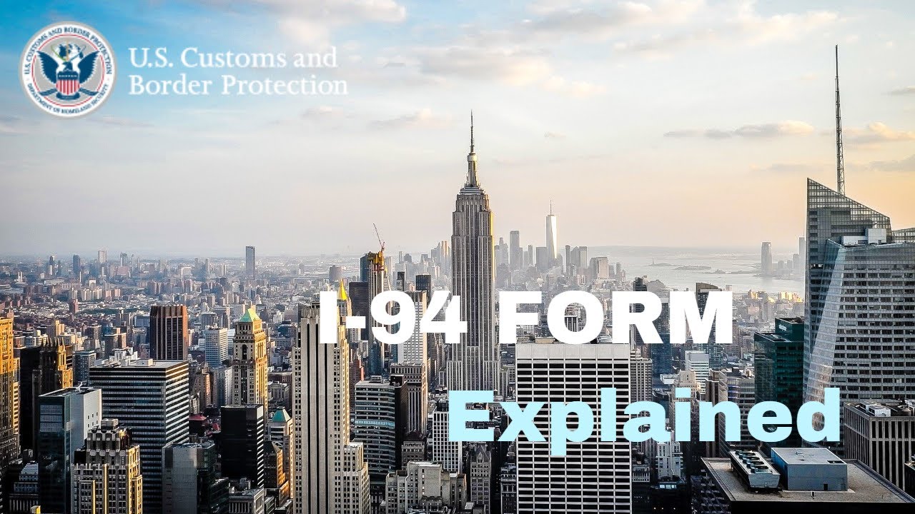 I-94 Form - How to get I 94 Form Explained - YouTube