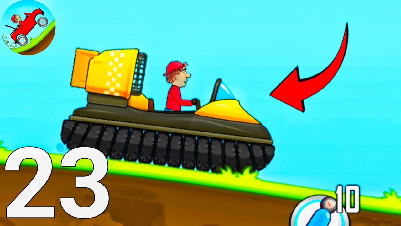 Hill Climb Racing Part 23 🚀 Hovercraft Full Gameplay | Crazy Floating Ride 😱 Android/iOS