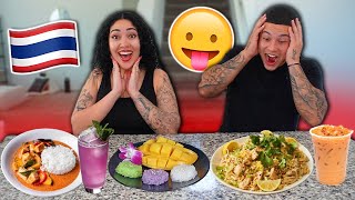 WE TRIED THAI FOOD FOR THE FIRST TIME!!