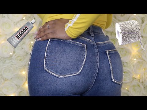 Video: Hur Man Dekorerar Jeans Med Strass