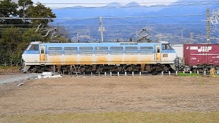 東海道本線【No.41】電気機関車 EF66-199・貨物列車・通過・走行映像　JR