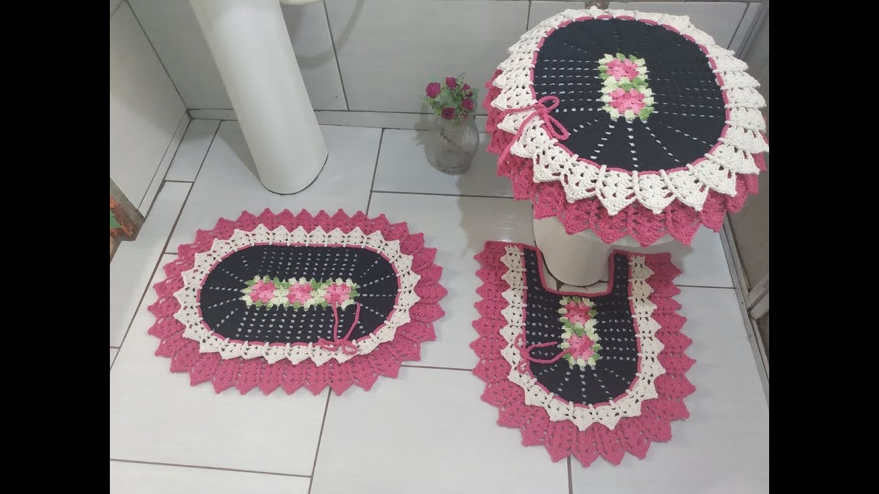 Tampa do vaso jogo de banheiro Zelita passo a passo ❤️