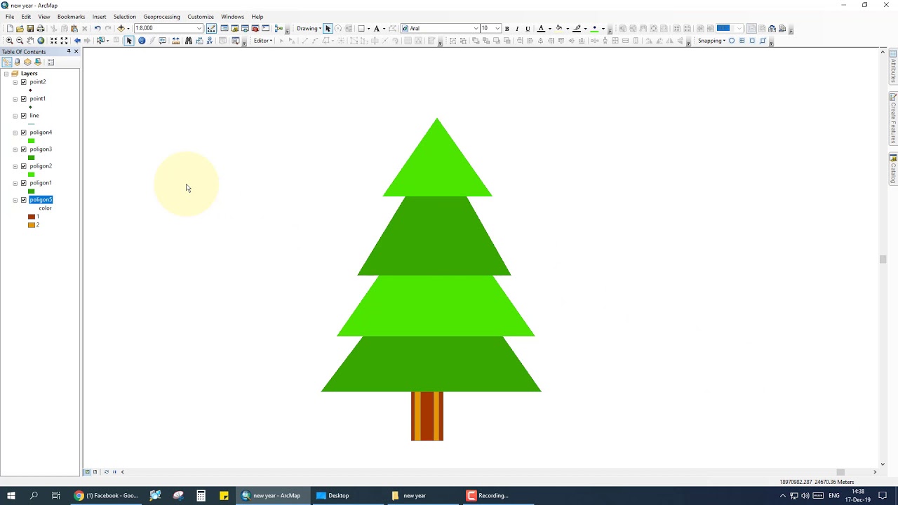New Year Tree in ArcGIS ArcMap - YouTube