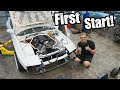 The Abandoned FC RX7 LIVES! First Startup!! (Fab Work, Fuel System, Wiring Etc)