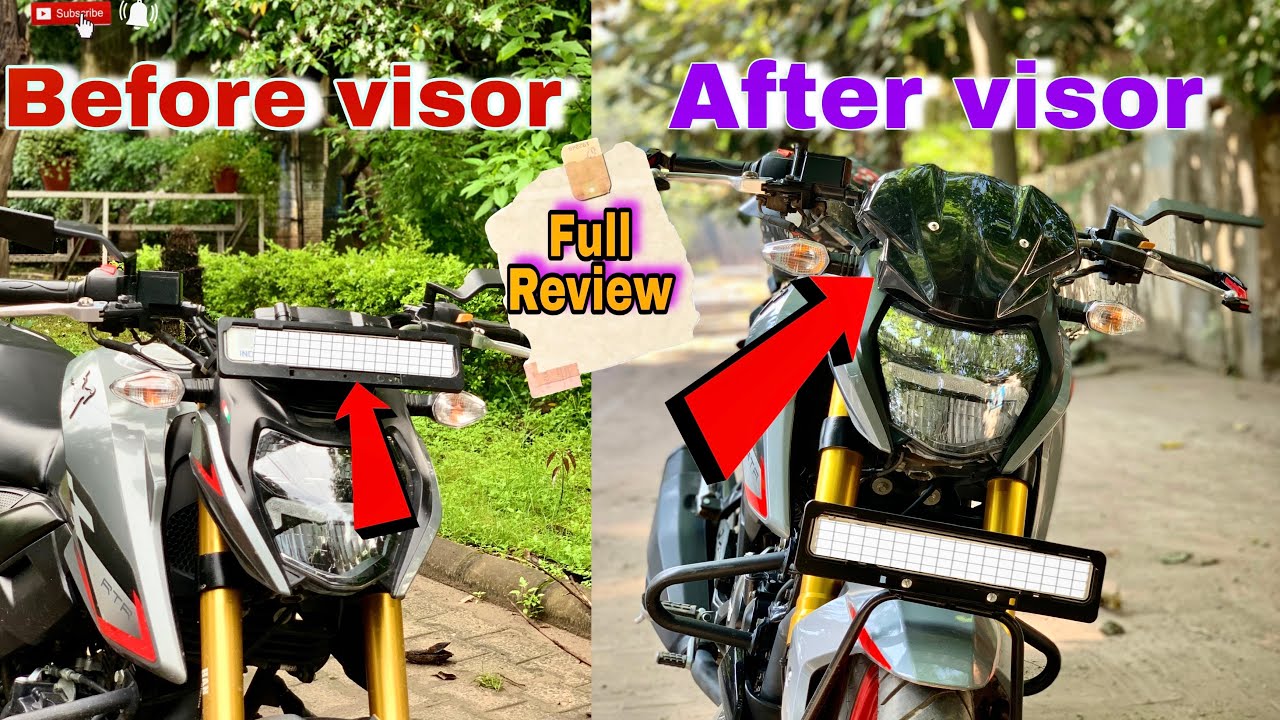 Apache 160 4v Visor Modification Update | Full Review | TVS Motars 