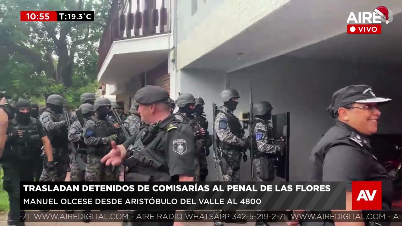 🔴 Traslado de detenidos en la Comisaría 11 de Santa Fe 🔴