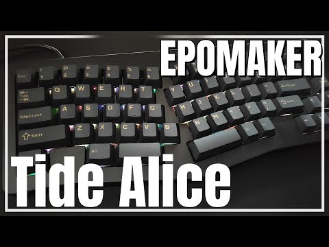 EPOMAKER Tide Alice 65% Alice layout keyboard review - YouTube