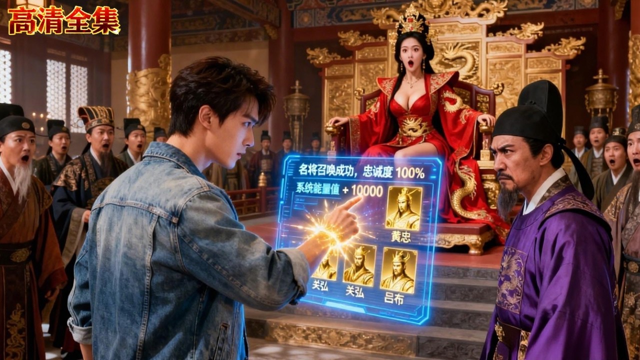 小夥穿越古代，開局就被賜死，卻意外覺醒召喚系統！一言出，三國猛將降臨！惡霸當場跪地，女帝瞬間淪陷，直接奉上整個江山，他自此稱霸朝堂、萬朝來賀！ #男频  #男頻爽劇 #搞笑  #穿越 #短劇 #短剧